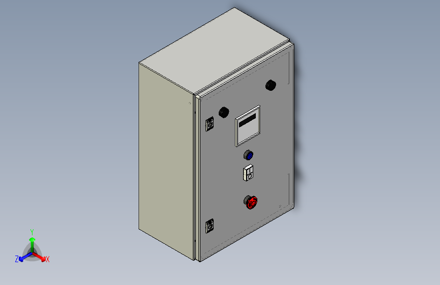 非标配电柜设计模型图