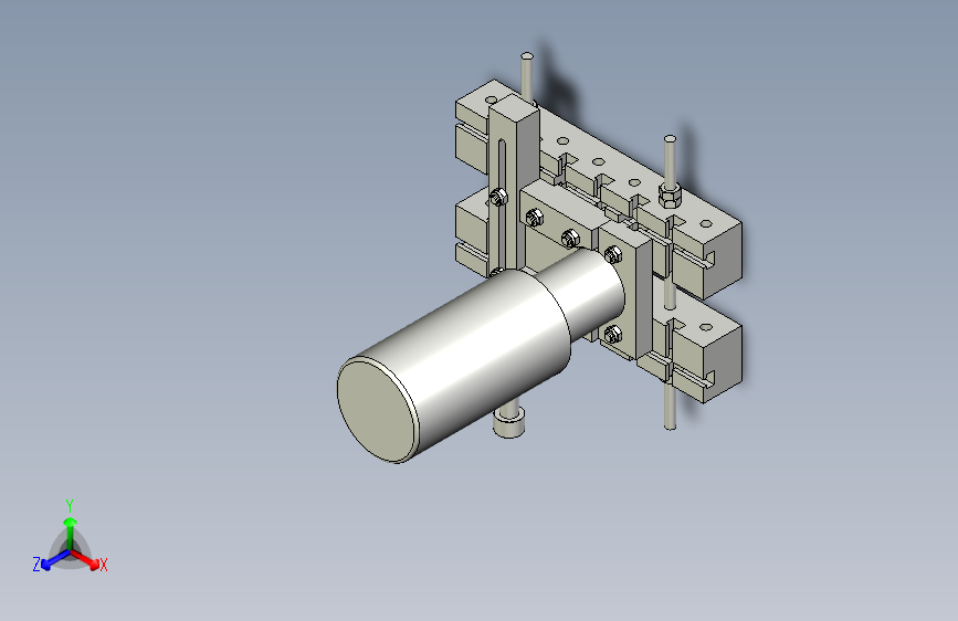积木式长圆缺口冲模