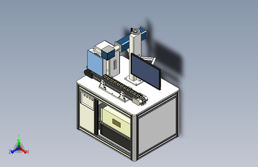 激光打标机打码设备3D模型