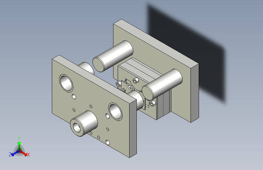 加固支架弯曲冲孔复合模
