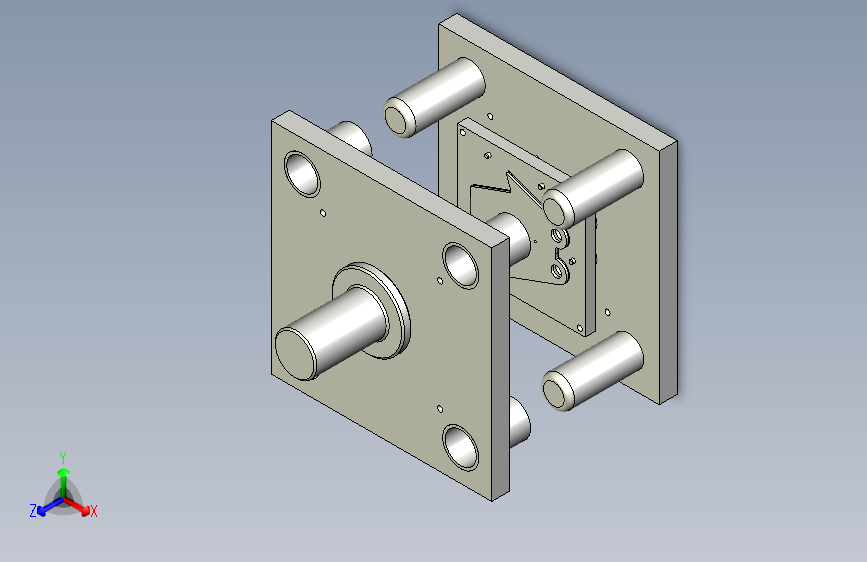夹子冲孔 冲外形复合模