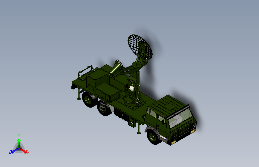 陆军雷达车模型1