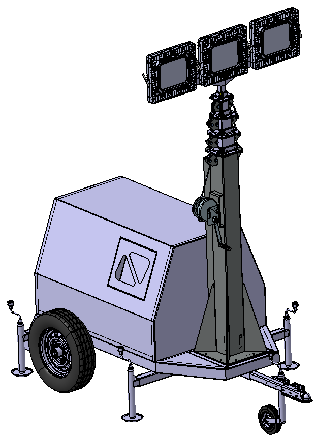 发电机供电望远镜照明(光塔)部件