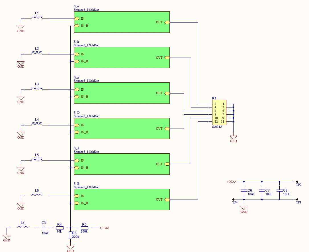 有源六线圈吉他拾音器