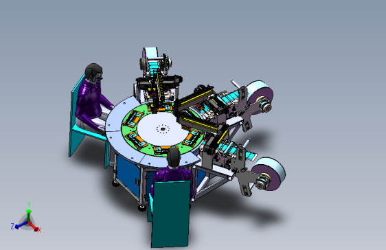 6工位盘贴合机  sw21