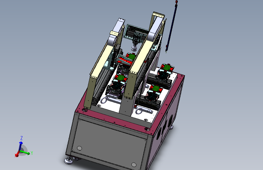 玻璃贴合检测设备  sw21+工程图