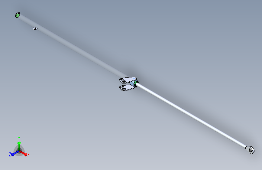 B0002955-焊接型液压缸（前法兰安装（机翼（象耳）））200x140x6483 毫米