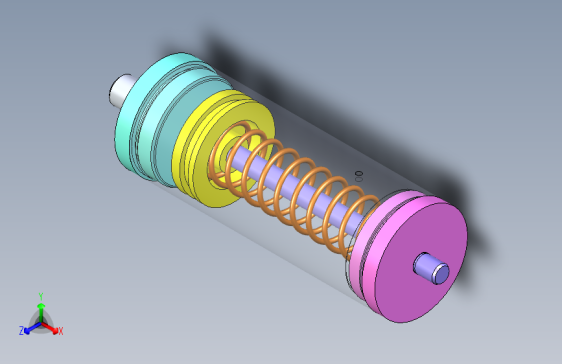 B0002958-活塞式油箱用于排水、吸收、减震和阻尼