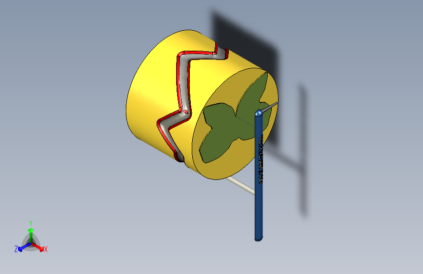 B0002974-混合凸轮机构绘制三重星