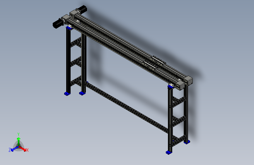 B0003049-无杆执行器的加固结构行程 2000mm