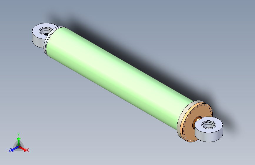 B0003060-焊接式液压缸（带前安装法兰）250x120x1450 毫米