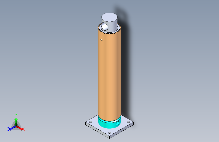 B0003075-焊接型液压缸（带后部安装法兰）80x70x400 毫米