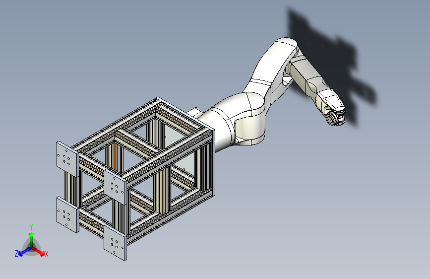 B0003146-机器人手臂用铝制基座