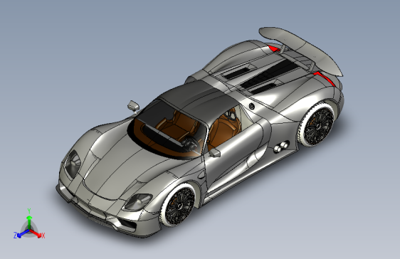 B0003218-保时捷918间谍车3D模型