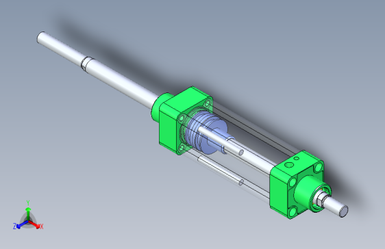 B0003259-Blue Air 气缸（双杆 - 双作用）50x20x126 毫米