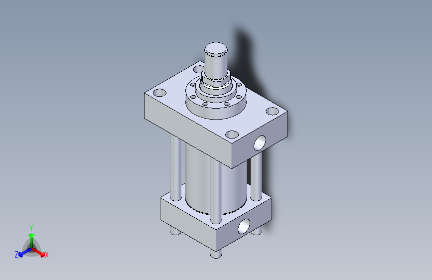 B0003318-转向横拉杆液压缸（带前安装座）（Rexroth - CDT3ME5-80-45-70F11）80x45x70.8 毫米