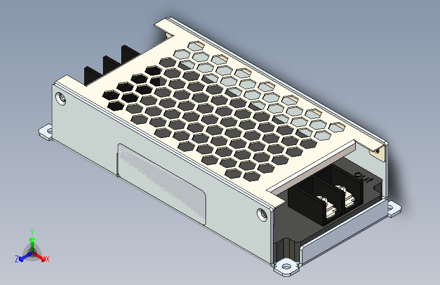 B0003323-RSD-60系列 60W 40至160V输入 24V输出 2.5A 封闭式铁路直流直流转换器