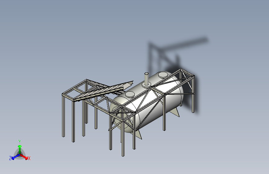 B0003324-金属结构钢架储液罐