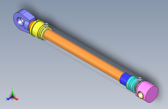 B0003372-焊接型液压缸（带前杆端安装孔）105x70x750 毫米