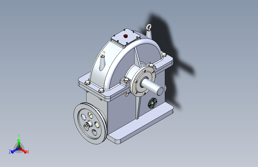 B0003384-单级蜗杆减速器
