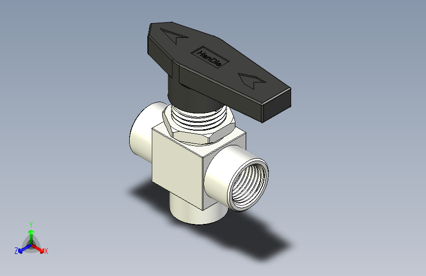 B0003436-三通球阀，DN8 1-4 2分