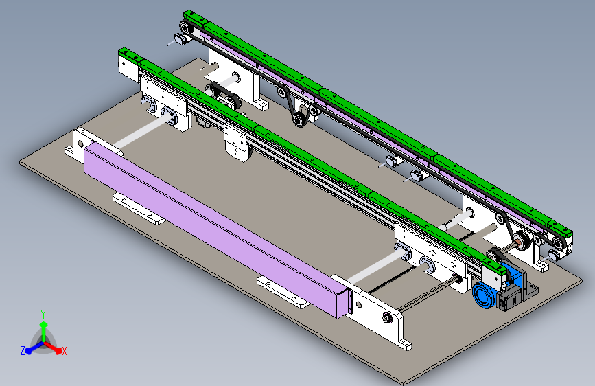 自动调宽的双列皮带输送机