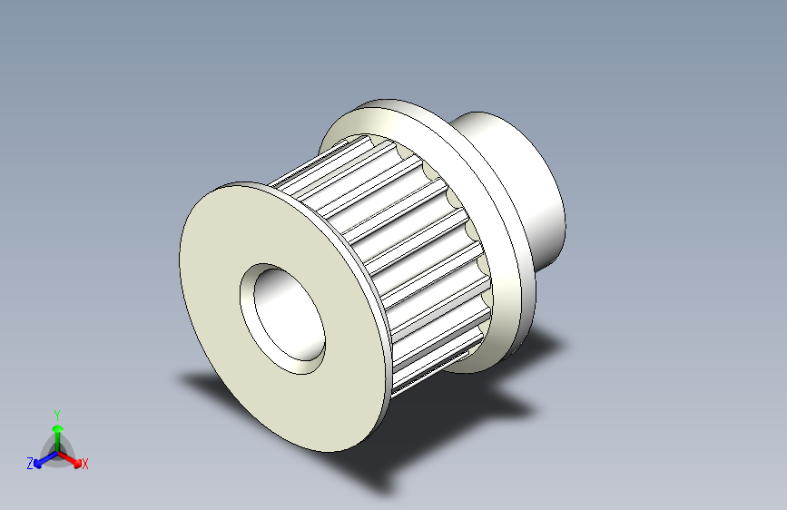 B2004909-参数化 GT2 同步带轮