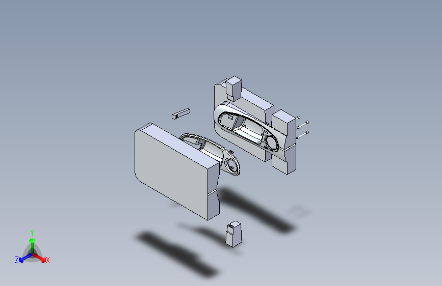 B2004955-门把手边框的凸起和凹槽