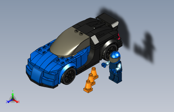 B2005012-乐高速度冠军 - 布加迪凯龙 (75878)