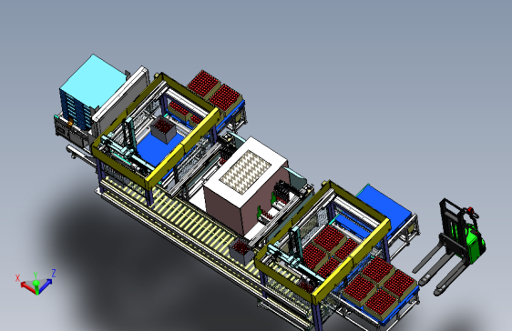 某弹自动检测装箱线设备 SW24