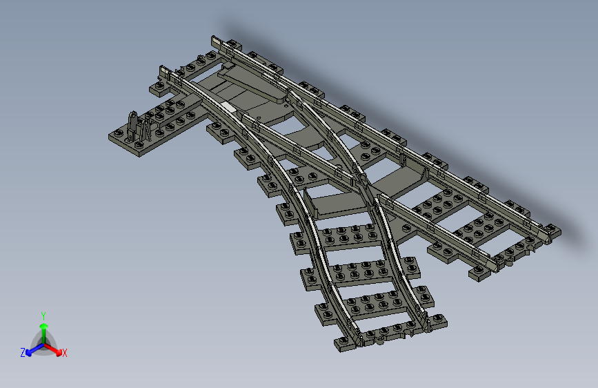 B2005059-乐高火车轨道（9V）