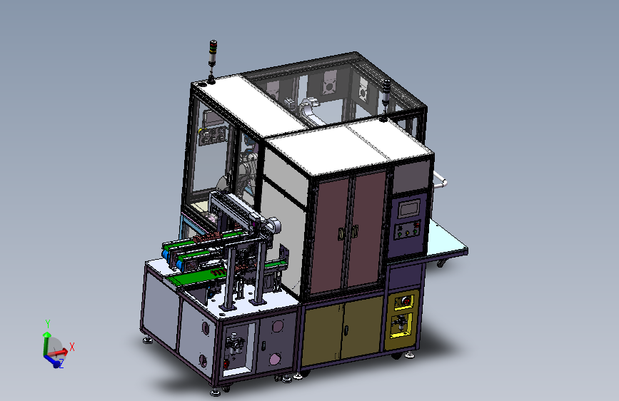 全自动CELL上料＋入治具＋贴绝缘板装配设备  sw24