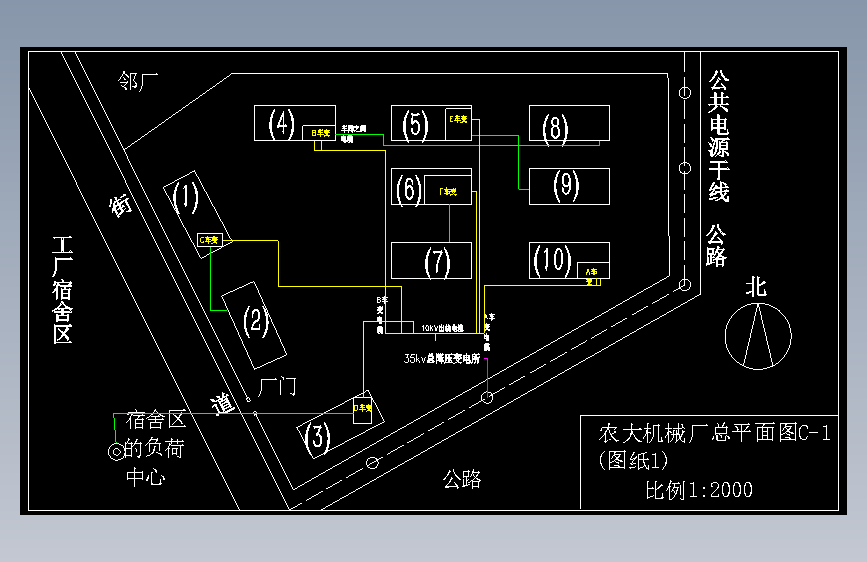 农大机械制造厂供配电设计