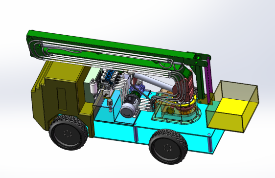 高空作业车结构及液压系统设计（含三维SW模型+CAD图纸+说明书）