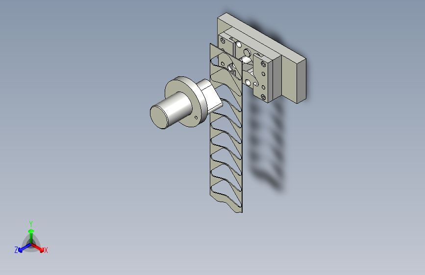 角形垫块开式落料模