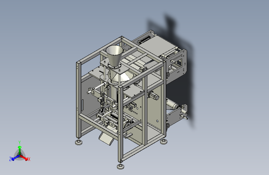 颗粒包装机三维设计模型