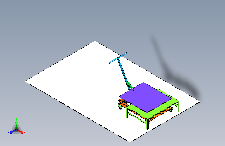 可升降车间转运小车