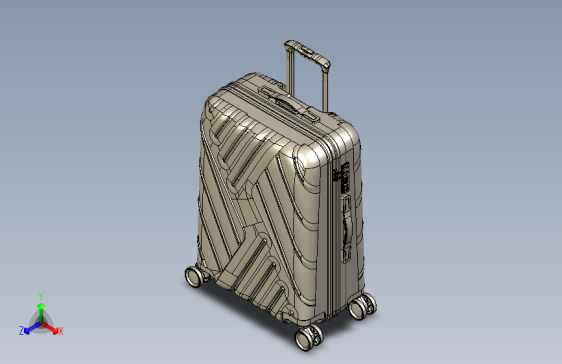 拉杆箱sd设计图纸