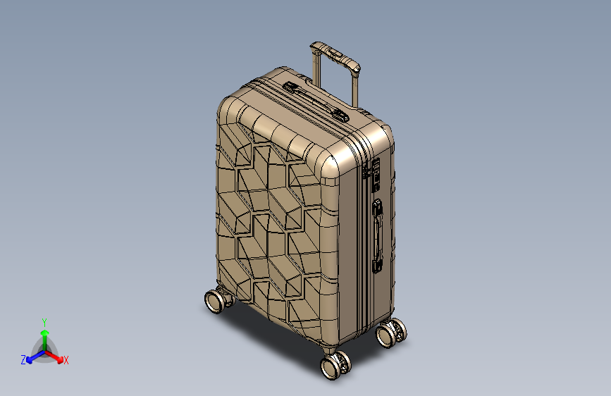 立体行李箱设计