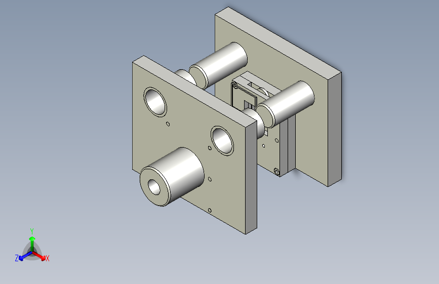 连接板冲孔落料级进模