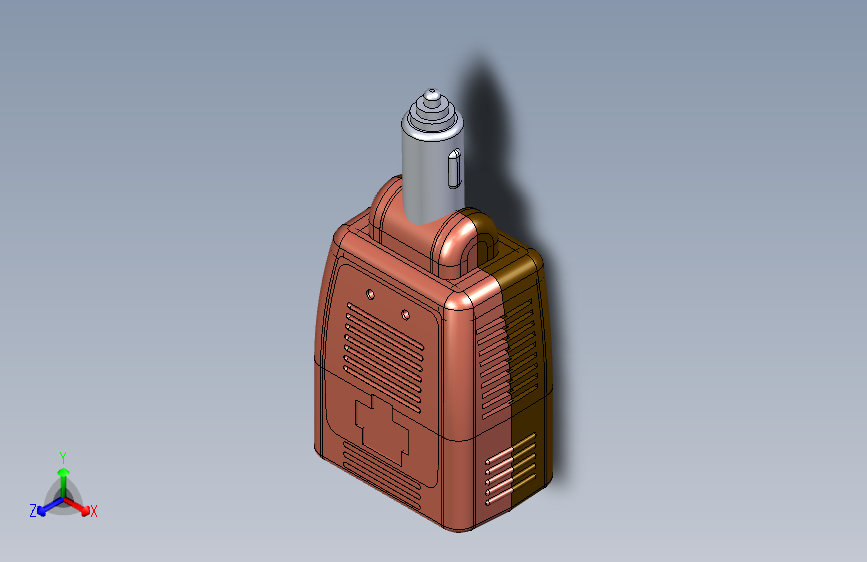 两款车载12伏逆变电源完整的二维和三维设计图纸