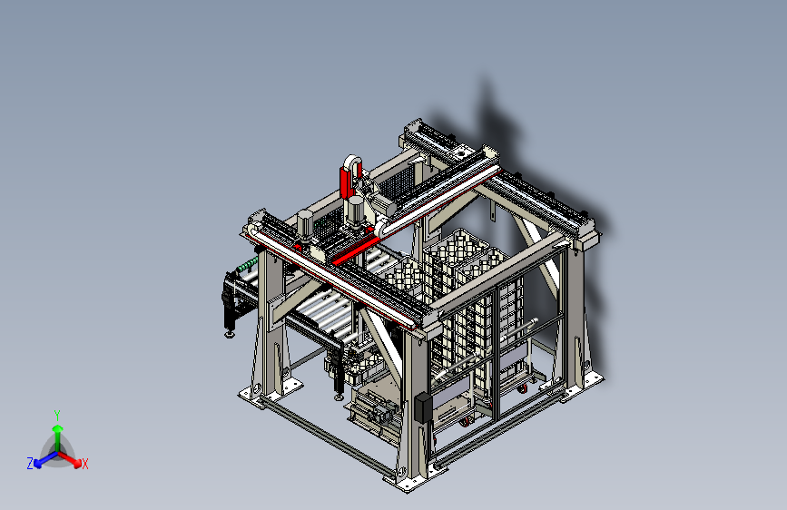 龙门码垛装箱桁架机械手