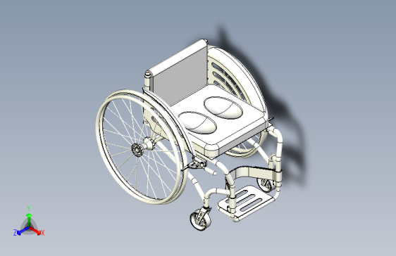 轮椅车装配图纸