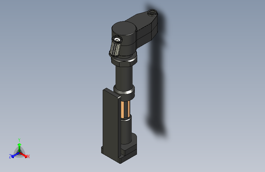 马头拧紧枪模型+偏心头三维结构