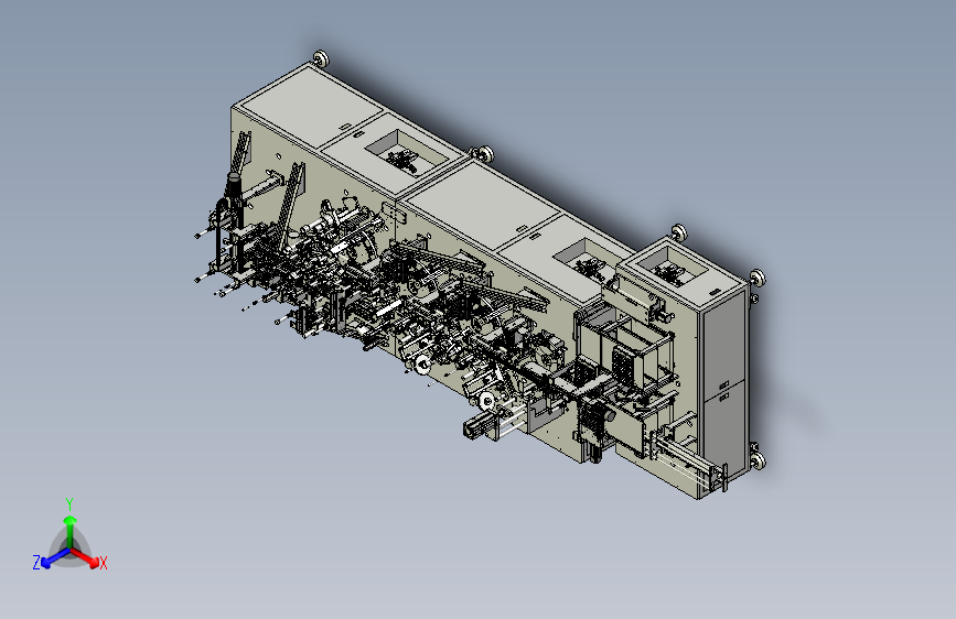 门锁介子抛光设备三维设计