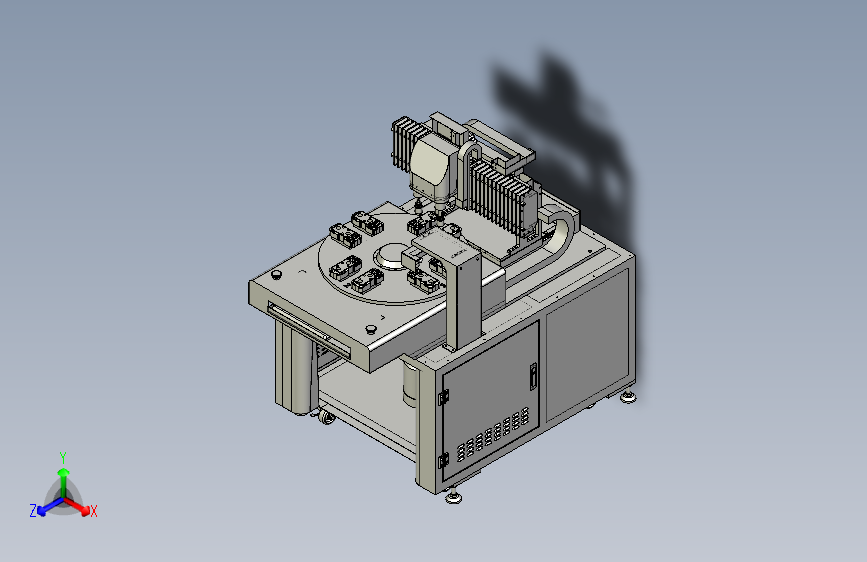 抛光机模型设计