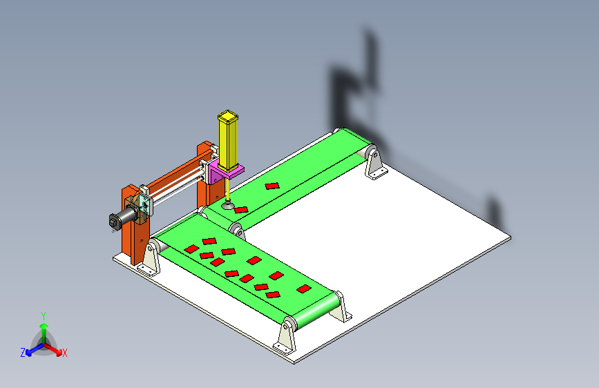 皮带分拣机构 探针检测机构