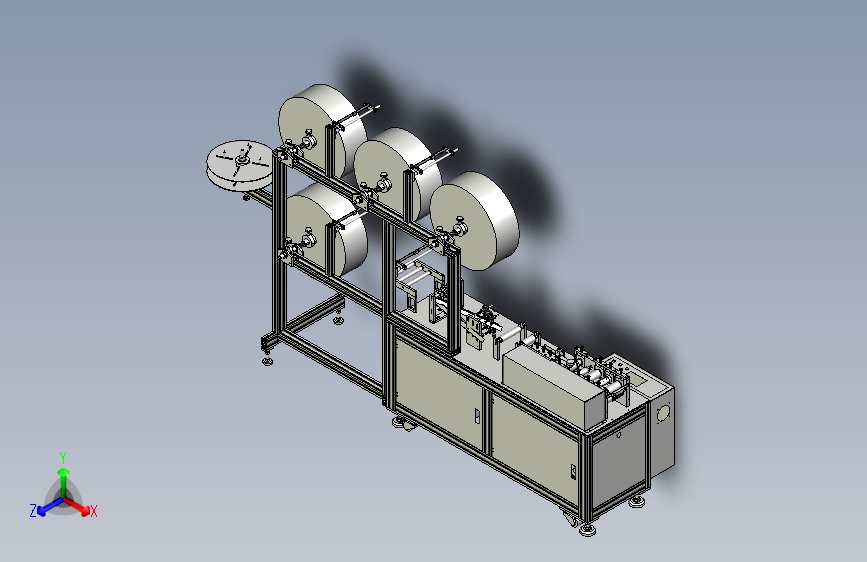 平面口罩机生产设备前段