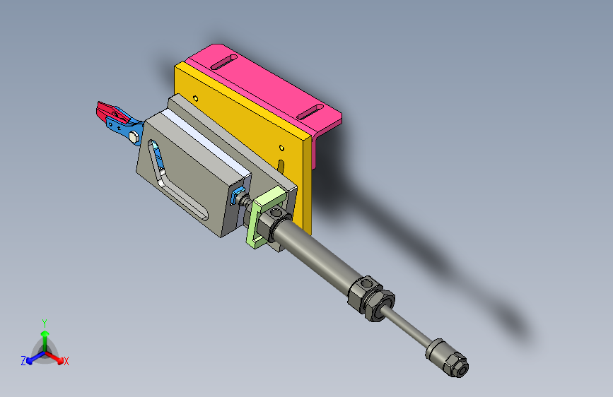 平面口罩右机械剪刀机构