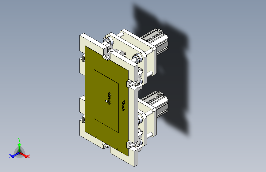 屏幕保护膜四边定位机构